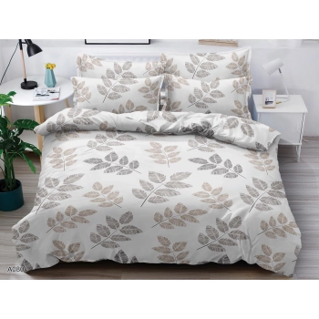 Pościel 140x200 z prześcieradłem bawełna satynowa 4cz PK493